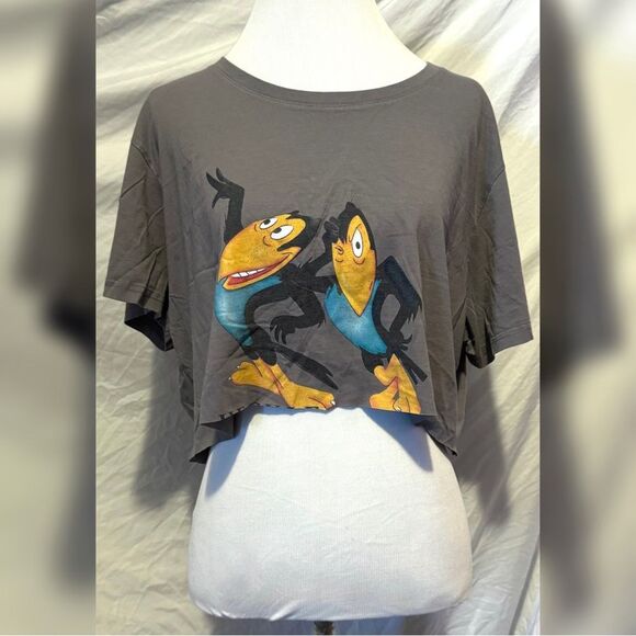 Heckle and Jeckle, Vintage, Cropped Short Sleeve Tee, OSFM - Picture 14 of 16
